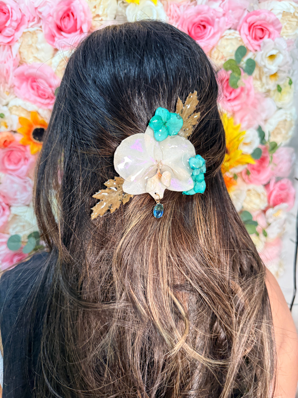 Tropical Aura Orchid Hair Clip