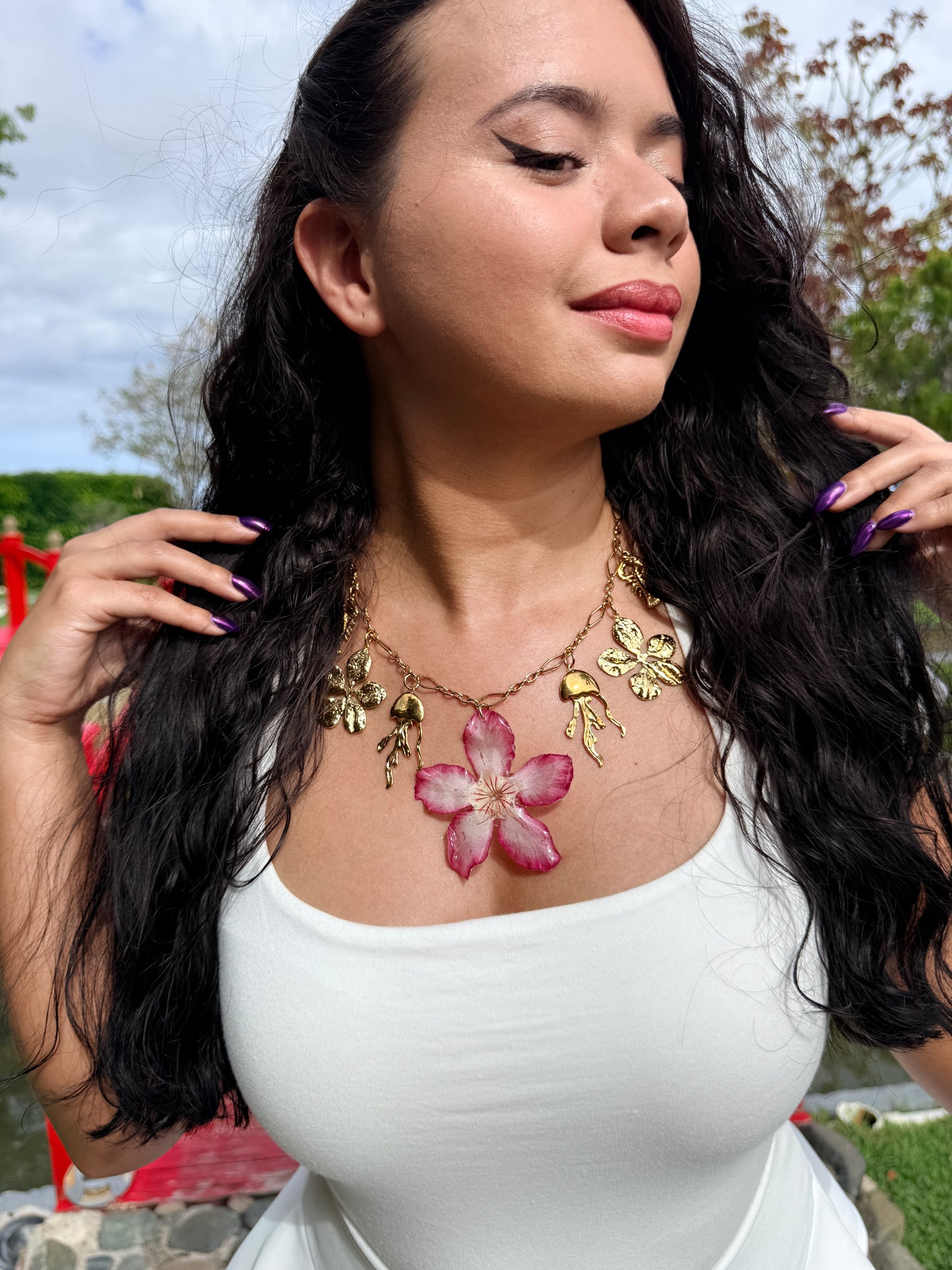 Golden Tide Charm Necklace