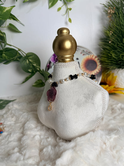 Midnight Petal Necklace