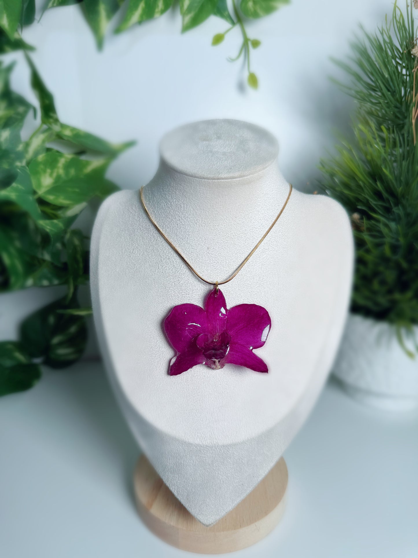 Orchid necklace