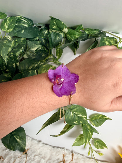 Baby orchid bracelet