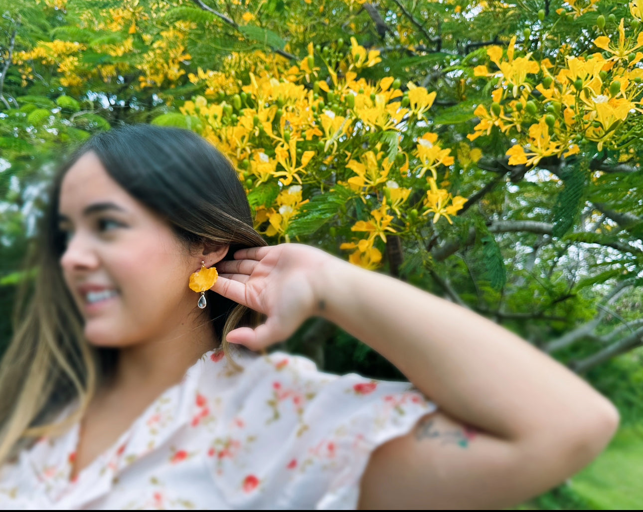 Flamboyán earings(yellow)