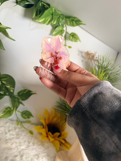 Blush Petal Orchid Hair Comb