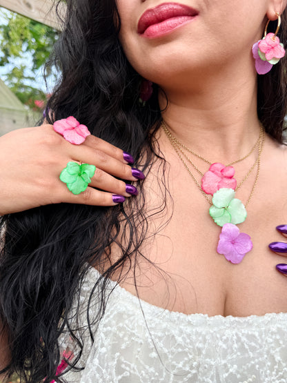 Hydrangea Candy Ring Trio