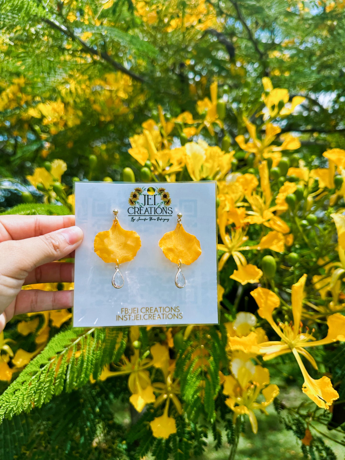 Flamboyán earings(yellow)