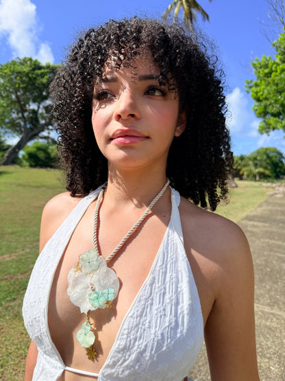 Ocean Garden Orchid Necklace