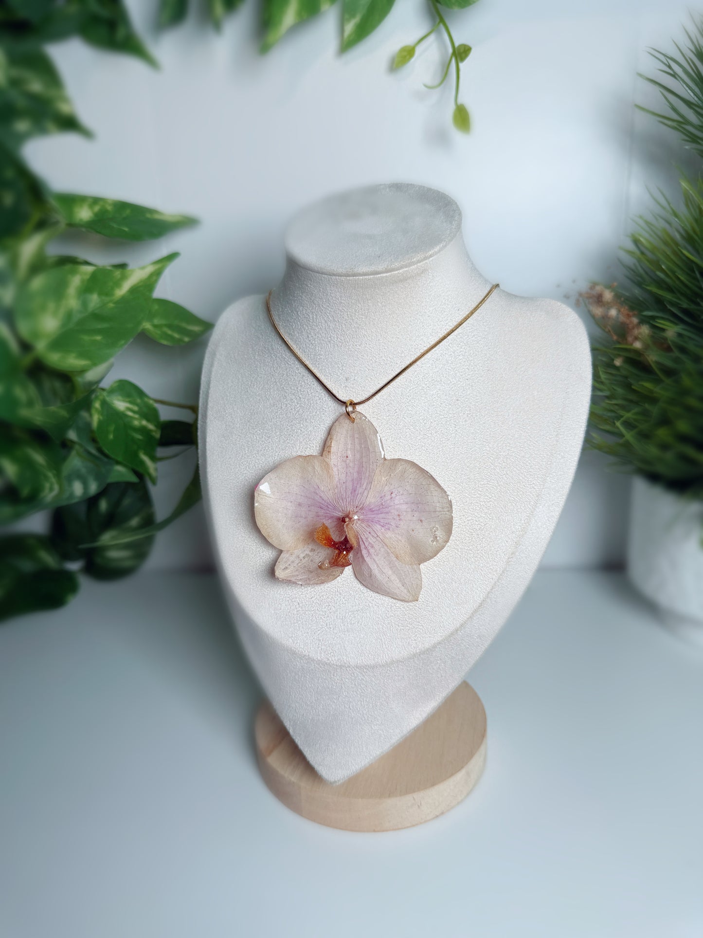 Phalaenopsis Orchid necklace