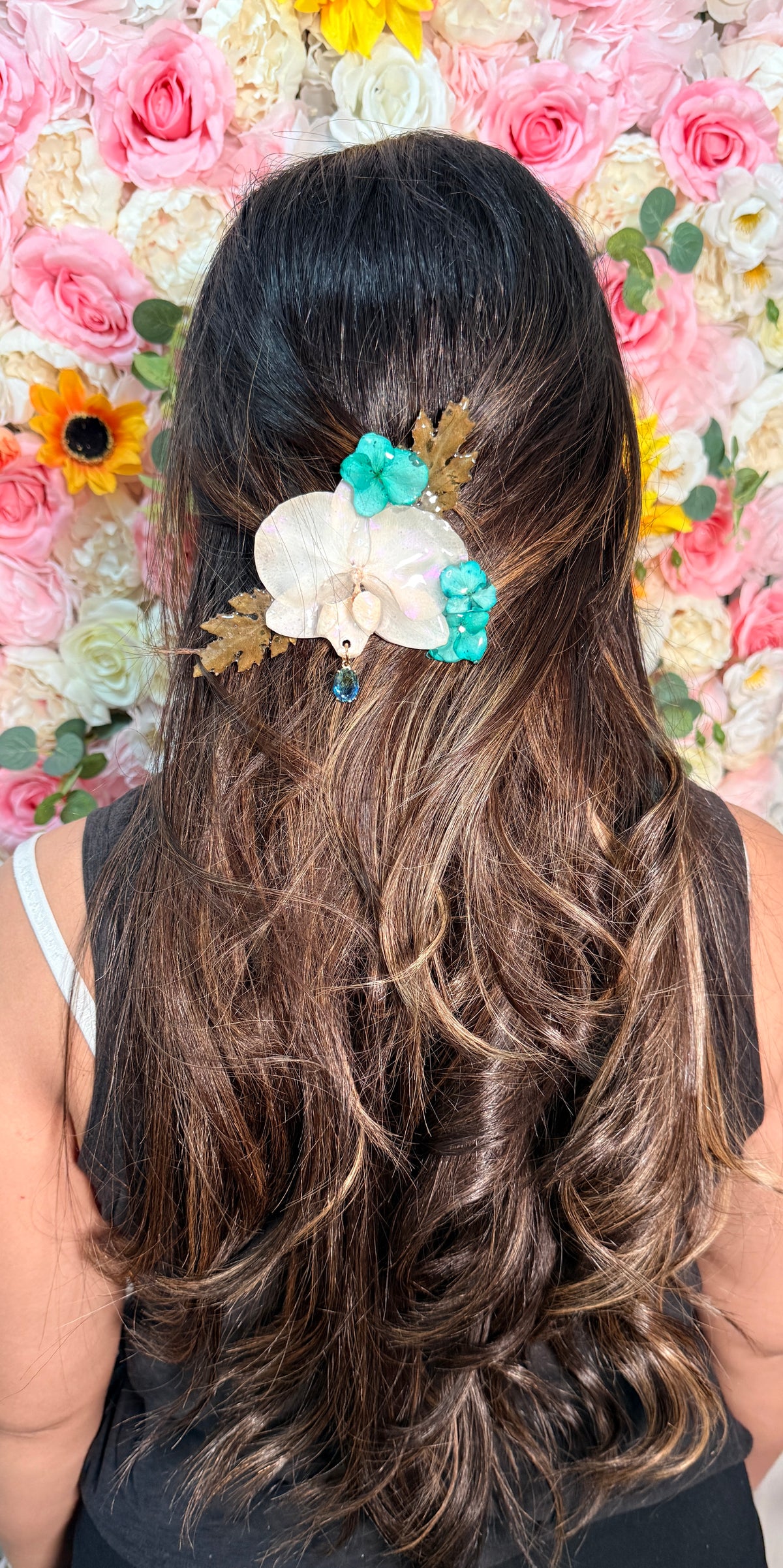Tropical Aura Orchid Hair Clip