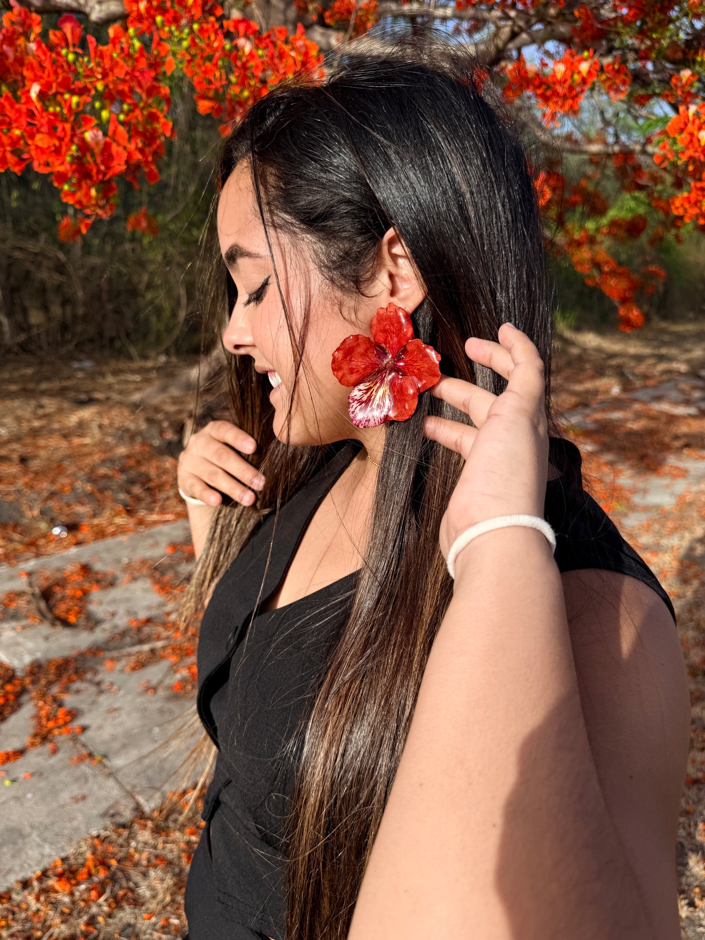 Flamboyant Blaze Stud Earrings