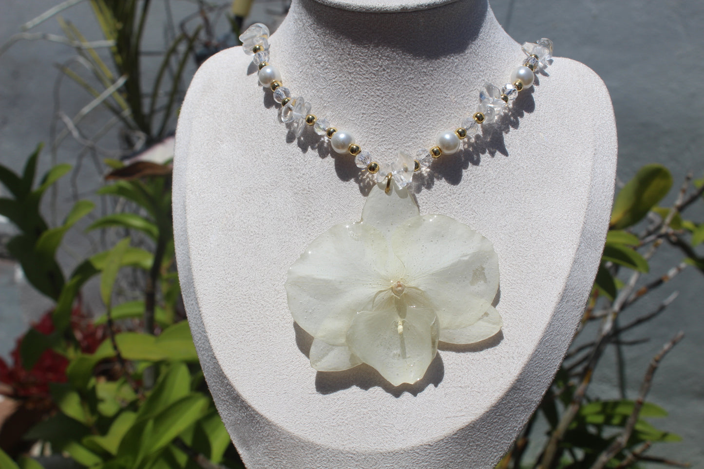 White Phalaenopsis Fairy necklace