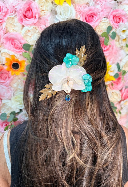 Tropical Aura Orchid Hair Clip