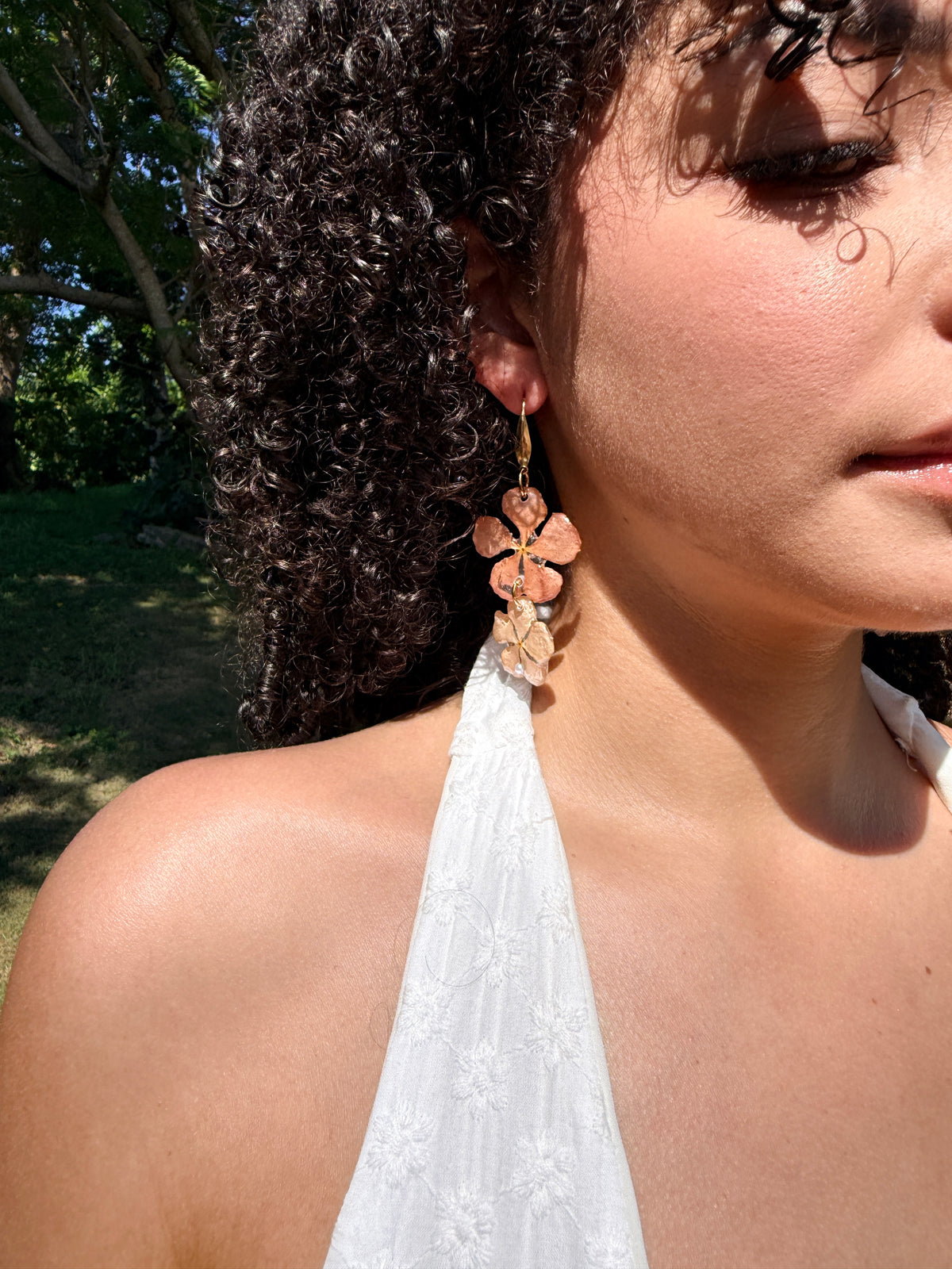 Blush Coastal Cascade Earrings