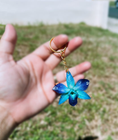 Orchid Keychain