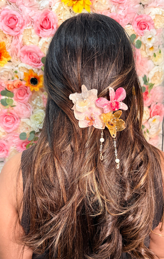 Orchid Blush Garden Hair Clip