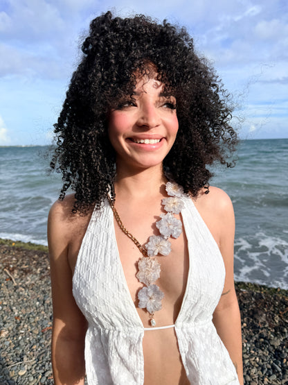 Delphinium Cascade Necklace