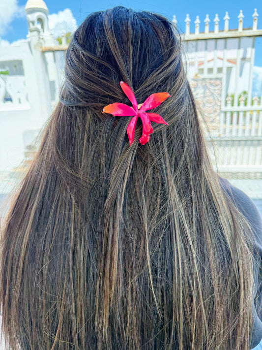 Pinky Orchid Hair clip