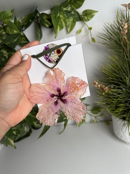 Pink amapola Choker (hibiscus)