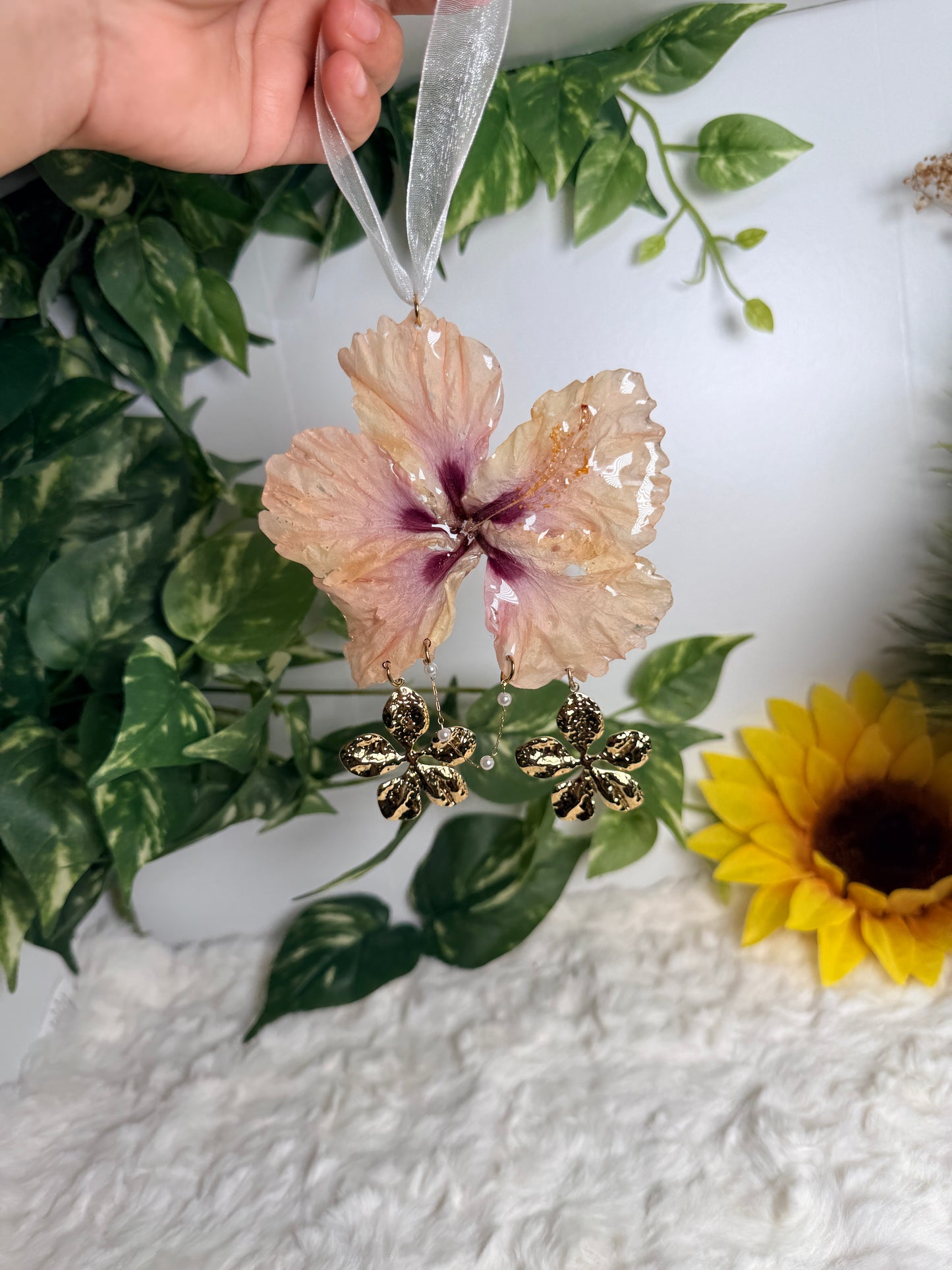 Golden Petal Exotic Poppy Hanging