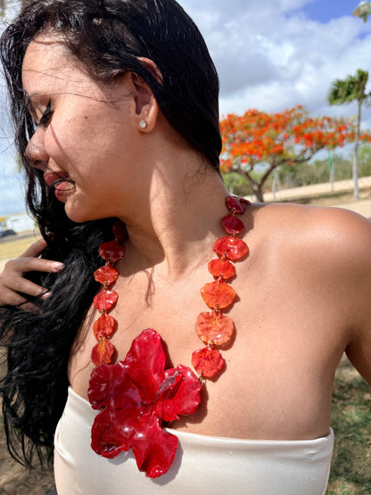 Amapola de Flamboyán Necklace