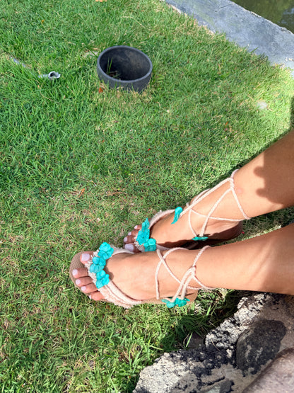 Ocean Breeze Hydrangea Sandals(Select your size)