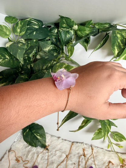 Baby orchid bracelet