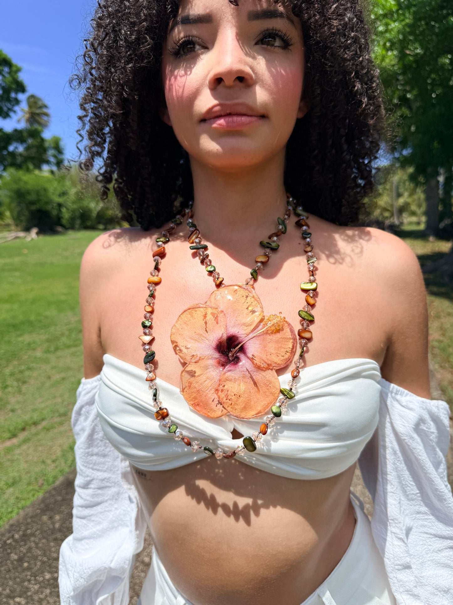 Sunset Poppy 2-in-1 Necklace & Hair Clip 🌺