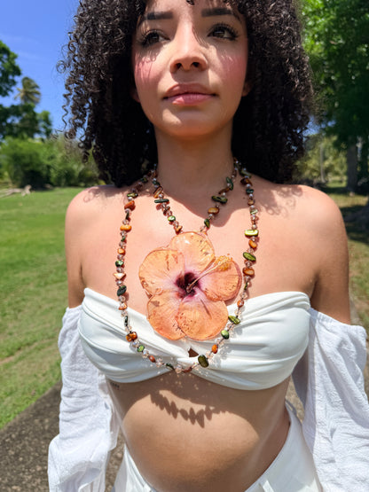 Sunset Poppy 2-in-1 Necklace & Hair Clip 🌺