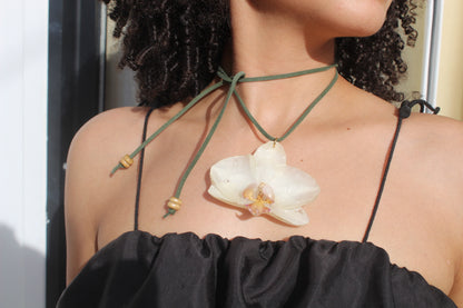 Phalaenopsis Orchid Choker necklace
