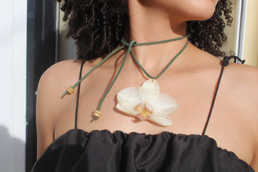 Phalaenopsis Orchid Choker necklace