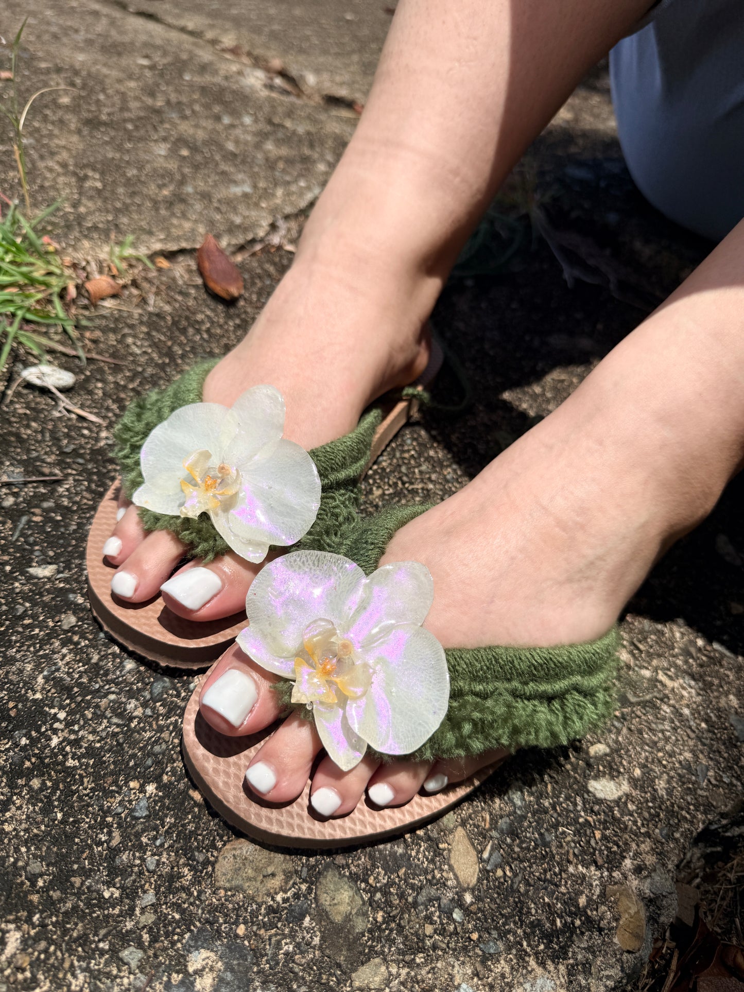 Pearl Orchid Sandals(Select your size)