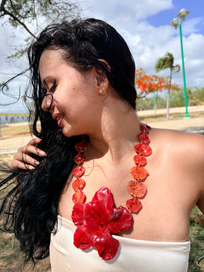 Amapola de Flamboyán Necklace
