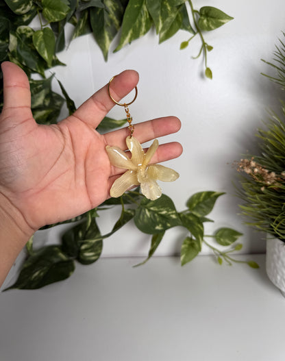 Orchid Keychain