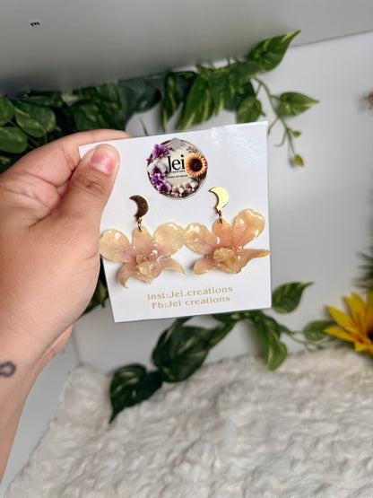 Moonlight Orchid Earrings