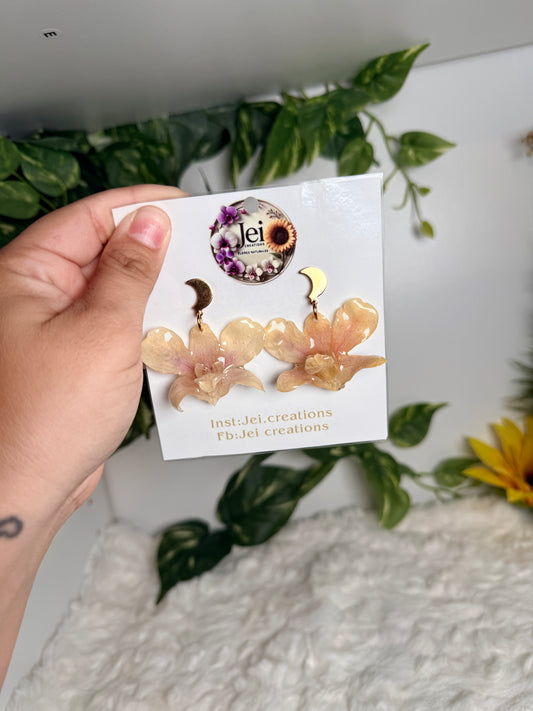 Moonlight Orchid Earrings