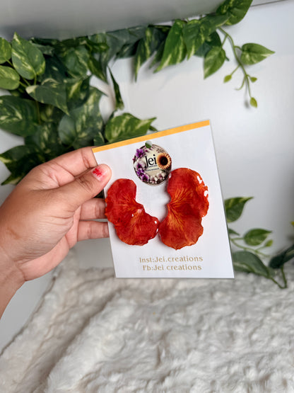 Flamboyán stud earrings