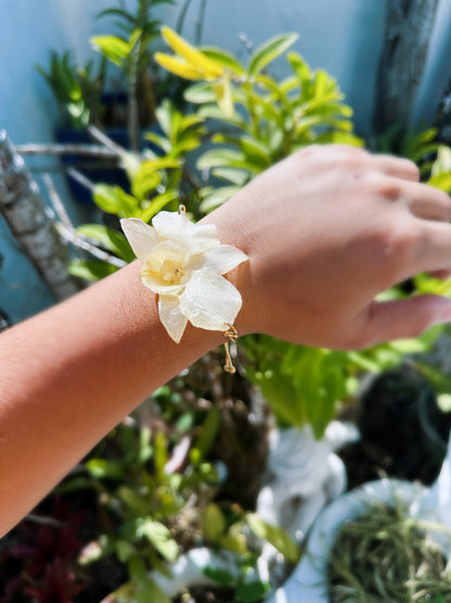 Beige Orchid bracelet