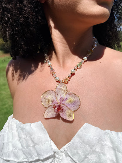 Fairy Phalaenopsis necklace