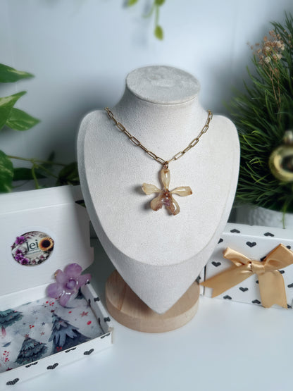 Orchid Duo necklace