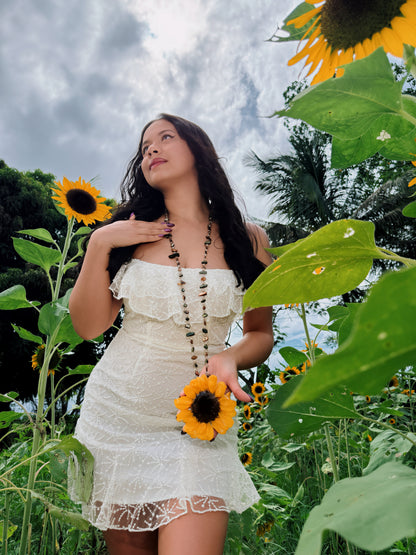 Golden Sunflower 2-in-1 Necklace & Hair Clip