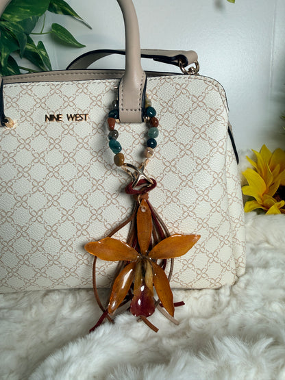 Cattleya Earth Bag Charm