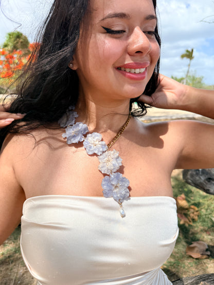 Delphinium Cascade Necklace