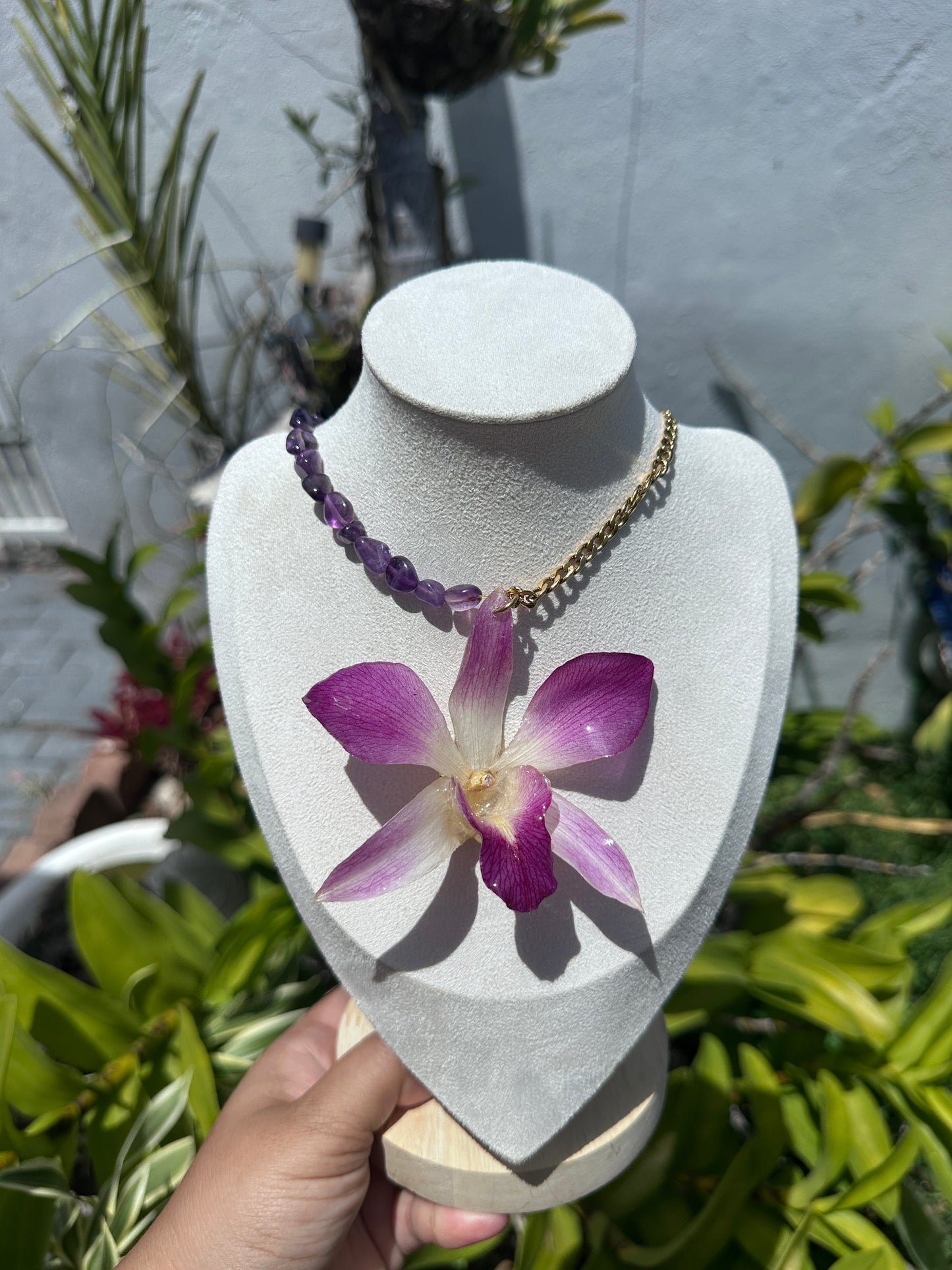 Big Dendrobium necklace