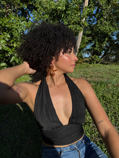 Grammatophyllum Orchid earings