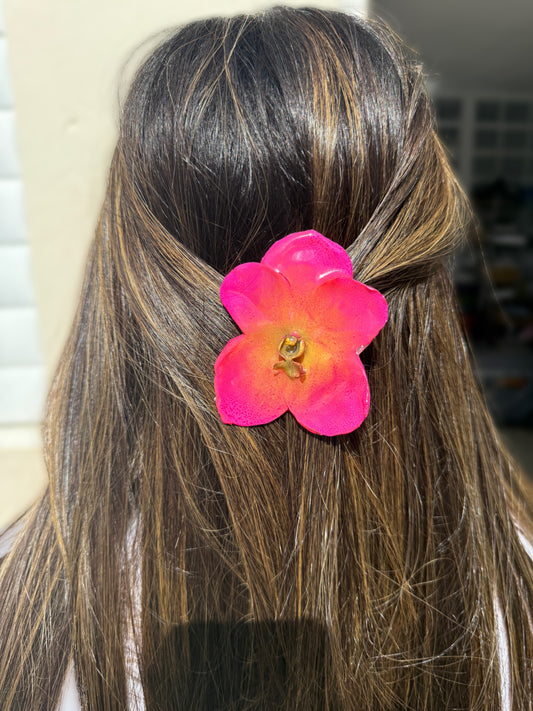Pinky Orchid Hair clip