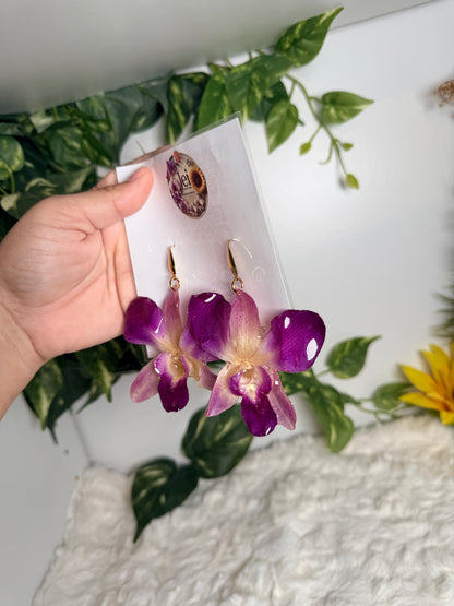 Velvet Orchid Earrings