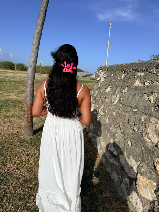 Double Vanda Orchid Hair Clip