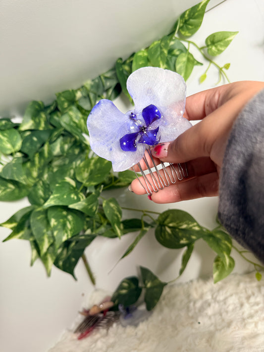 Lavender Mist Orchid Hair Comb