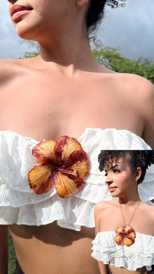 Eternal Bloom — Exotic Poppy Convertible Necklace & Brooch No. 02