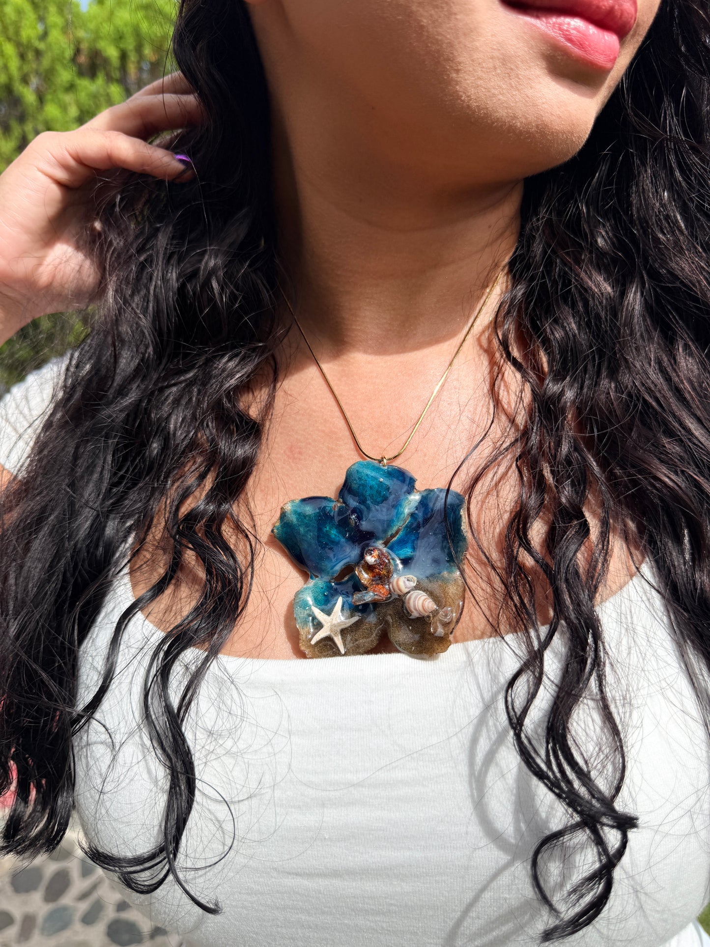 Ocean Orchid | Statement Necklace