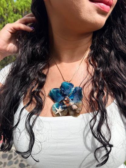 Ocean Orchid | Statement Necklace